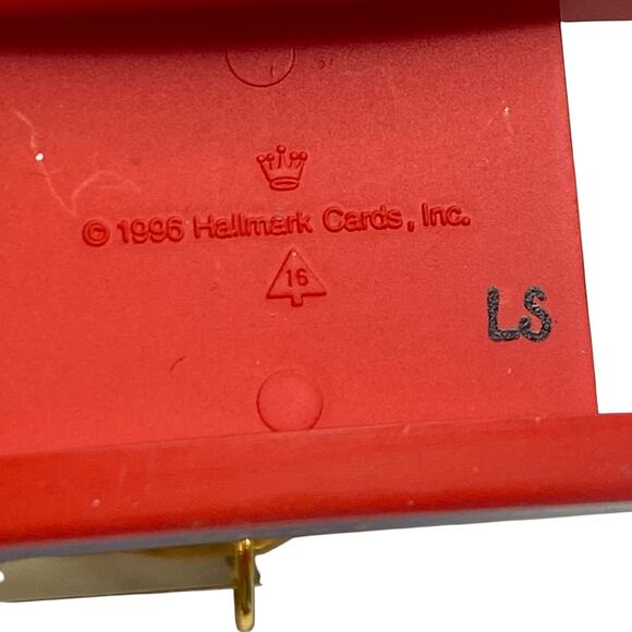 Vintage 1996 Christmas Ornament 2-piece LOT Rocking Horse by Hallmark Keepsake - Picture 3 of 13